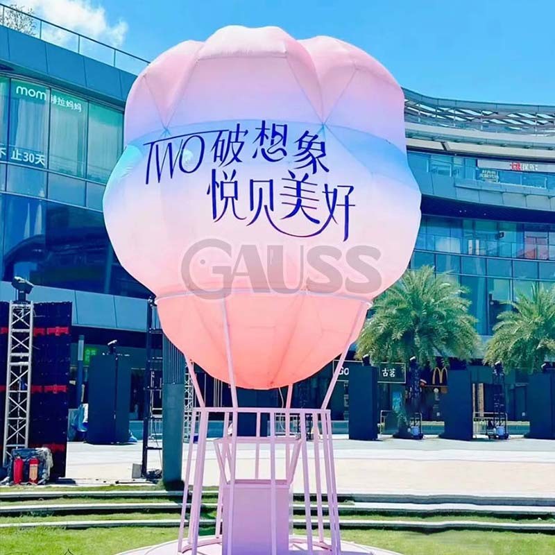 定制双层网红充气热气球气模户外装饰落地球气模景区广告商业美陈