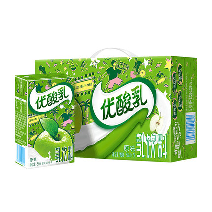 伊利优酸乳250ml*24盒原味儿童学生含乳饮料整箱节日送礼