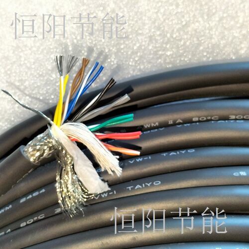 日本进口太阳16芯0.25平方双绞屏蔽线镀锡伺服信号控制线8P24AWG