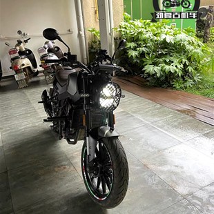 适用于幼狮250大灯网罩灯网 贝纳利250改装大灯保护网罩灯罩挡风