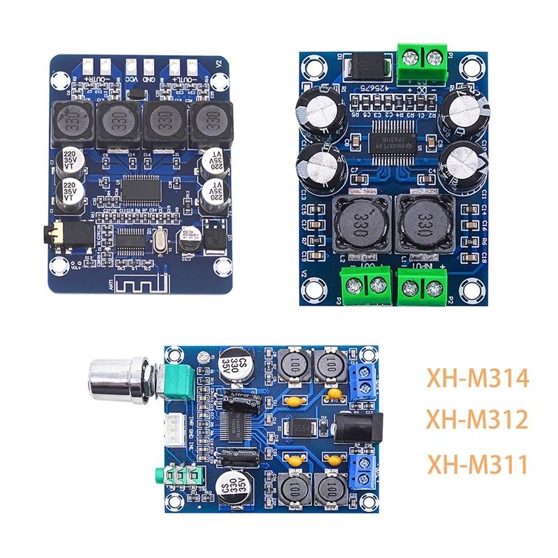 XH-M314 超清蓝牙数字功放板TPA3118双45W音频放大模块AUX解码