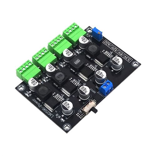 LM2596多路开关电源模块3.3V/5V/12V/ADJ可调输出DC-DC降压电源