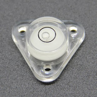 塑料水平气泡三角形带安装 孔水平仪2508高精度水准泡迷你小型气泡