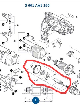 订货  TSB1300/TSB5500/GSB550/GSB570钻轴大齿轮1619PA1858