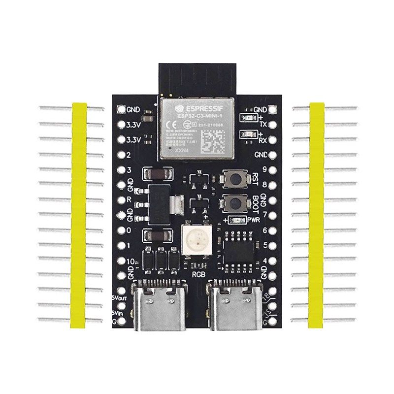 ESP32-C3双Type-C Wifi蓝牙BLE5.0 DevKitM-1核心板ESP32C3