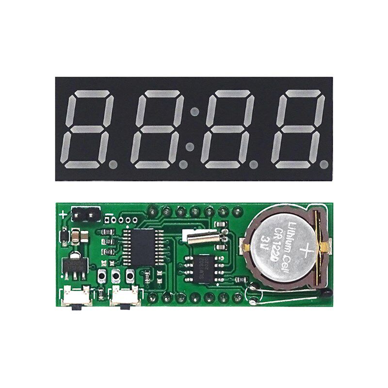 数码管电子钟单片机电子钟0.56英寸 三合一时间+温度+电压