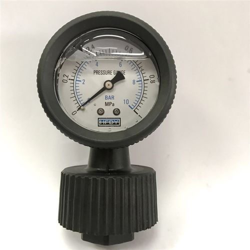 塑料隔膜压力表ZG1/2塑隔膜耐震压力表直径66-74mm压力1MPA 10BAR