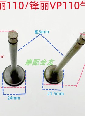 光阳劲丽GP110 锋丽VP110 常光CK100T-6A CK110T-A-D-E 进排气门