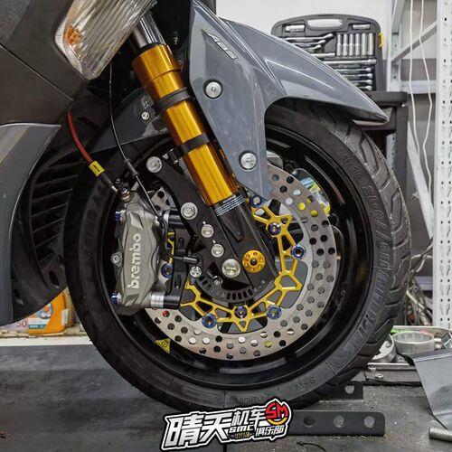 台湾FAR NMAX155 NVX155 260mm加大浮动刹车盘 刹车碟 刹车盘