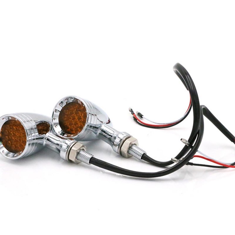 【火石改装转向灯】布沃克复古机车摩托车前后转向