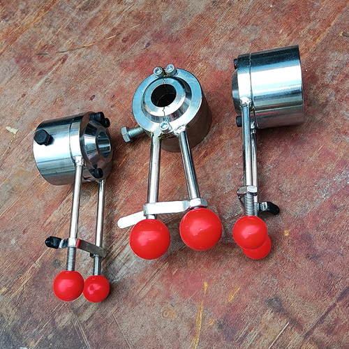 膨化机新型弯管直管防堵大帽法兰切管机头通用多功能保温套筒