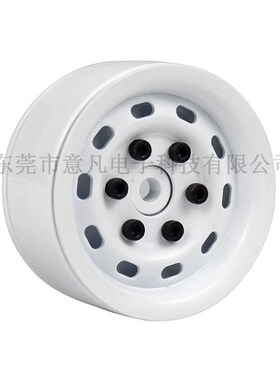 1:10攀爬车1.9复古加重轮毂圆白黑铝合金TRX4 Axail SCX10 D90