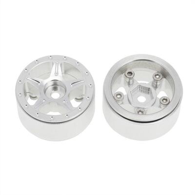 1/24 Axial SCX24 90081 铝合金金属轮毂 锁式胎五星轮