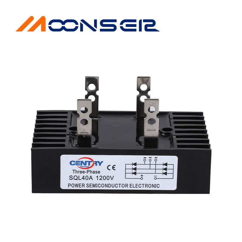 数控机械用配件 SQL40A 单相整流桥发电机励磁整流桥模块带散热