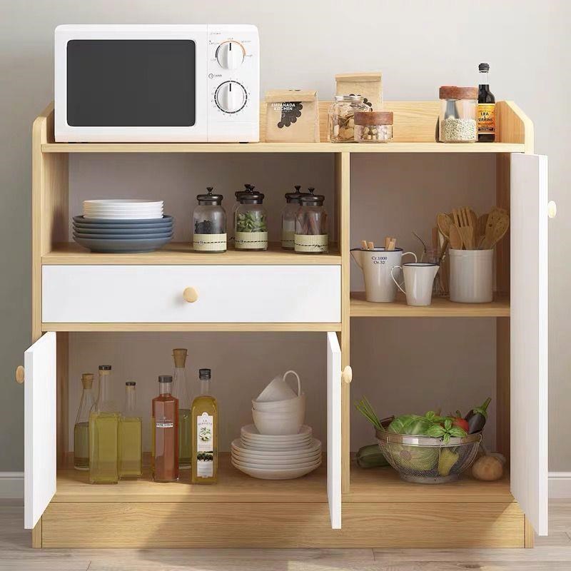 新疆西藏厨房置物架落地橱柜简易餐边柜家用多功能储物柜碗柜