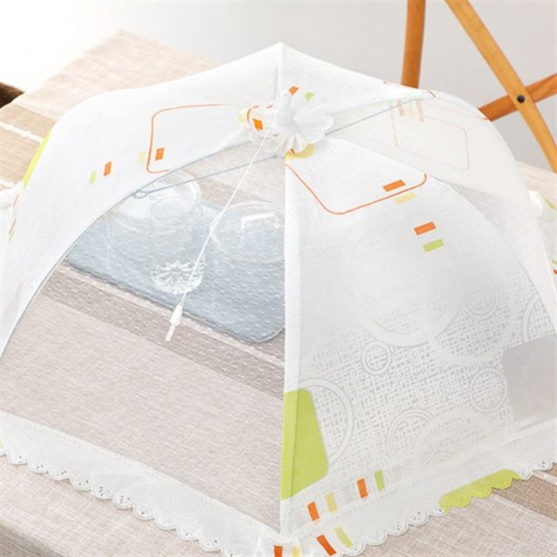 菜罩家用折叠可拆洗大号饭罩子餐桌上遮菜罩子防苍蝇盖菜伞罩新款