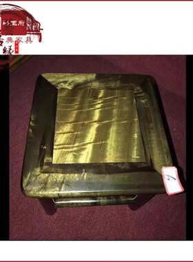 红木家具富贵凳阴沉木金丝楠木家具小方凳红木凳子实木矮凳换鞋凳