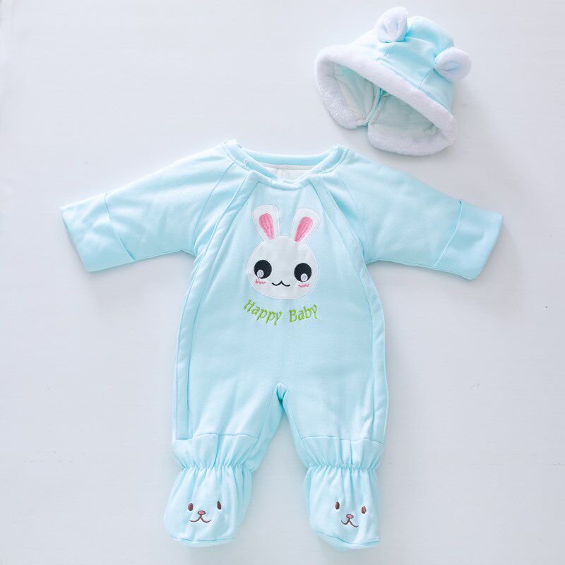 婴儿外出抱抱服春秋季包脚薄棉宝宝爬服新生儿哈衣连脚连体衣睡袋