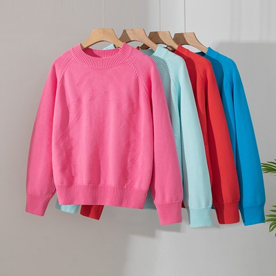 不起球100%纯棉毛衣针织衫抗静电