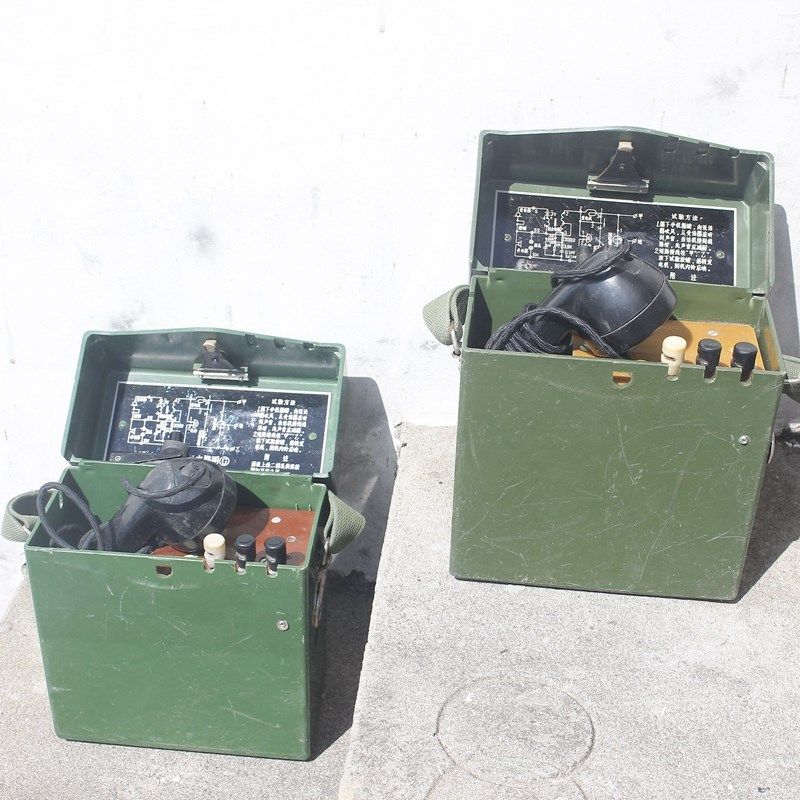 五六成新手摇HCX-3型磁石电话机隧道矿井铁路老式可互通野战电话