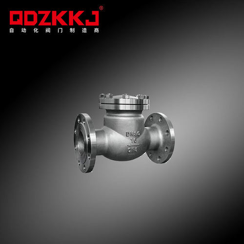 304不锈钢旋启式止回阀H44W-16P翻板式法兰连接 单向阀逆止阀门