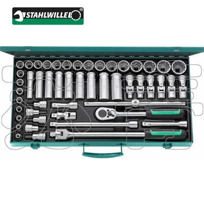 德国原装进口达威力STAHLWILLE 1/2套筒扳手套装50件套 50/43/7
