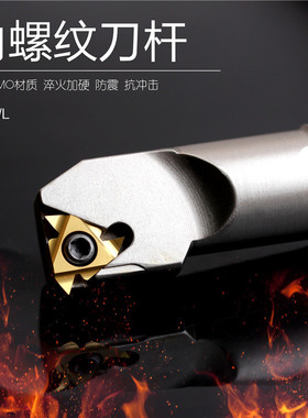 内螺纹白色刀杆数控螺纹车刀杆SNR0016Q16 SNR0020R16车床刀具