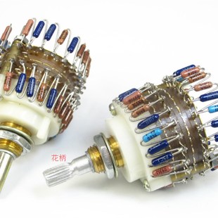 音量电位器 双声道 23档步进式 电位器500K