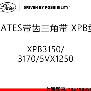 美国盖茨XPB3150进口罗茨XPB3170 5VX1250博莱特空压机三角皮带