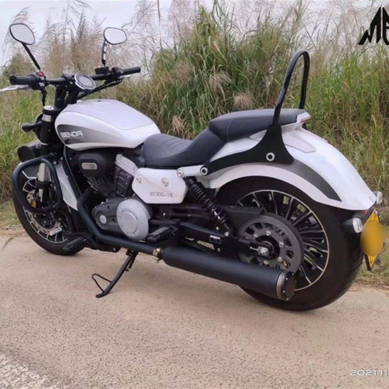 奔达灰石300改装左右双出排气管 陷阱排气全段低沉浑厚二出二直装