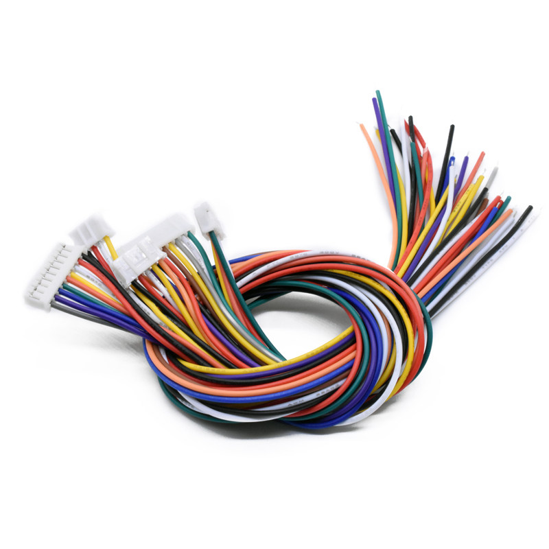 电子线端子线PH2.0mm单头镀锡彩排线连接线2位/3/4/6/8/9/10P30cm