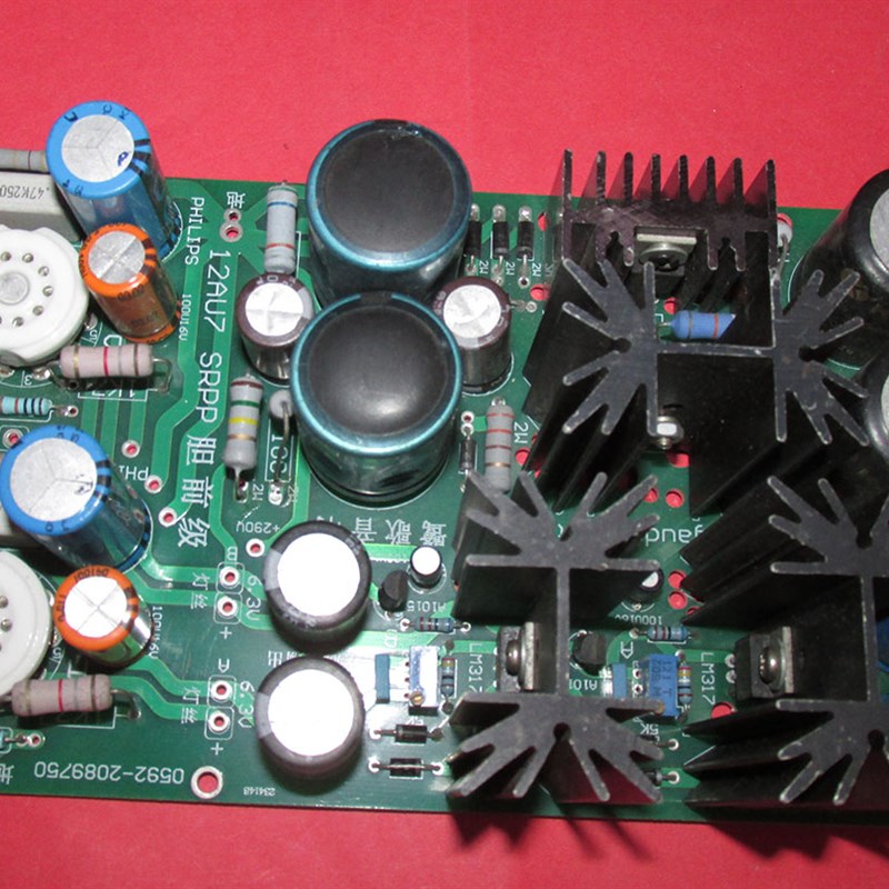 12AU7 双SRPP电子管前级电路板 高低压稳压电源优美的音色JCDQ19F
