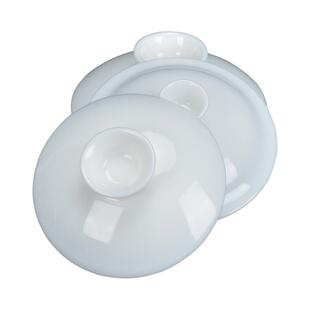 羊脂玉盖碗盖子白瓷描金盖碗单盖子三才盖碗茶碗茶杯盖子配盖陶瓷