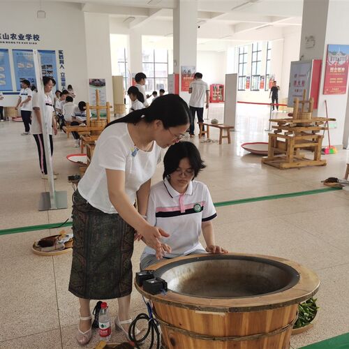 新芳春手工 电炒锅烘干做形木托制茶杀青机家用炒茶锅调温