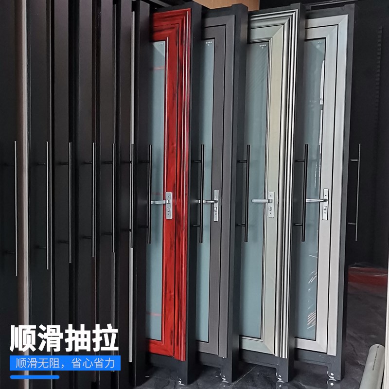 带门展示架别墅木门样品抽拉架厨卫门推拉柜展示架门木门架