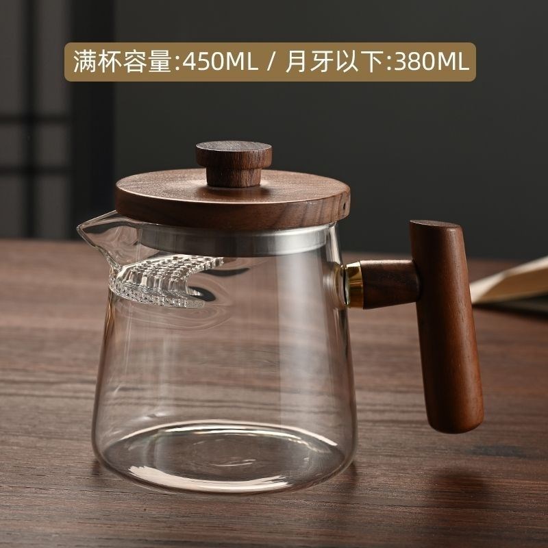 月牙公道杯带盖泡绿茶茶具加厚分茶器茶漏一体茶海装图片