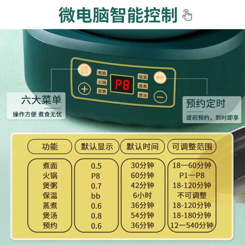宿舍迷你分体式小电煮锅小型1一2人多功能电火锅分离式泡面锅学生