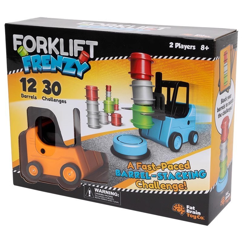 Ft brin叉车堆高高儿童叠高高叠叠乐桌游升降小汽车2岁益智