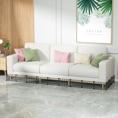 床底缝隙挡板U型加密网片调节长度拆卸拿物品防宠物钻封闭围栏