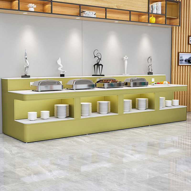 酒店炉茶歇甜品台饭厅冷餐盘布菲台保温菜品取餐展示台