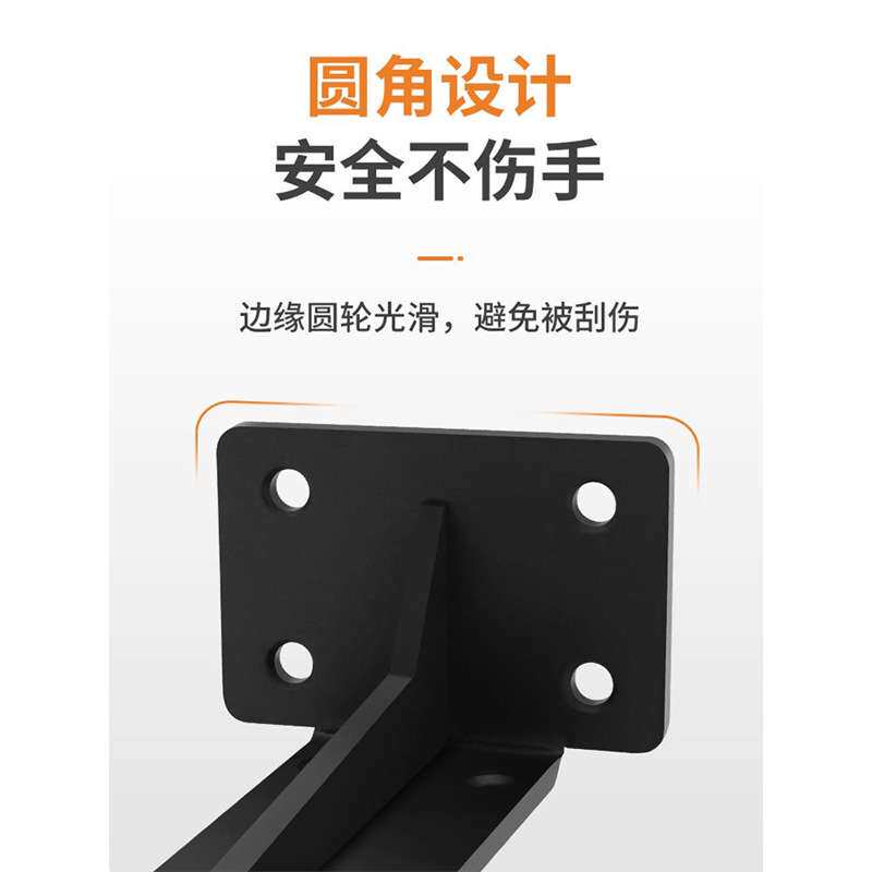 三角支架墙上L型悬空电视柜承重支架墙壁固定支撑托架柜子隔板托