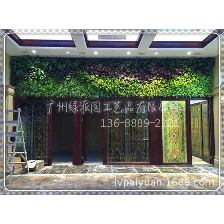仿真植物墙绿化植物墙面装饰植物墙背景绿植墙绿色壁挂室内植物墙