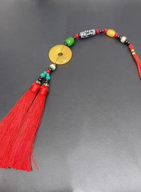 藏族藏式女士吊坠挂件腰间流苏配饰民族舞锅庄舞挂件藏族配饰腰饰