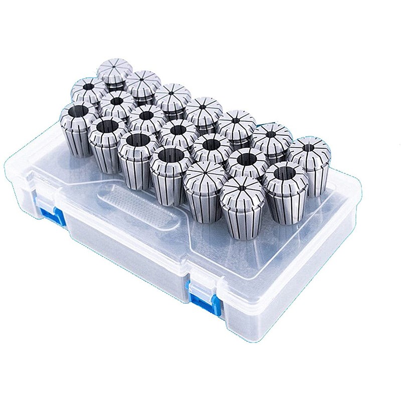 弹簧夹头ER11 16 20 25套装数控车床雕刻和铣削工具(ER20 15PCS)
