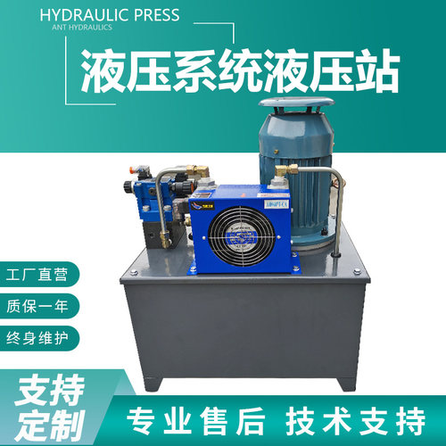 液压站液压系统总成 伺服油泵站PLC 小型动力单元 微型液压机配件