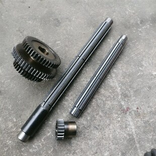 上海江宁机床厂C630/CA6163车床配件2053花键轴3轴总长468/6-37*8