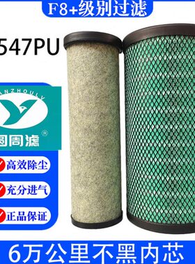 K2547PU空气滤芯适配东风天锦新款KR空滤AF04323/AA90189滤清器