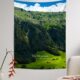 北欧绿色小森林风景背景布卧室改造布置墙上装 饰挂布超好看挂毯