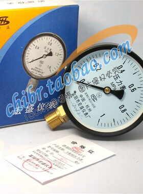 Y-100普通压力表0-1rmpa水压表 气压表 锅炉压力表 富阳宏盛仪表