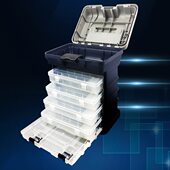 多功能钓鱼箱4层路亚箱工具箱钓鱼箱路亚钓箱钓鱼具垂钓用品 包邮